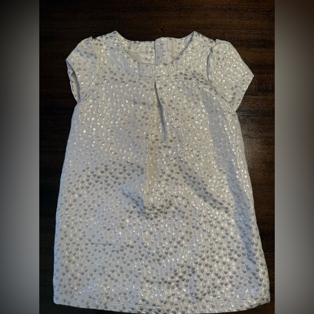 Crazy 8 Silver Polka Dot Dress